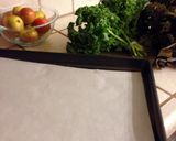 A picture of step 1 of Kale Chips.