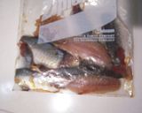 A picture of step 1 of Horse Mackerel Tatsuta-age (Deep Fried).