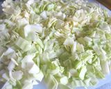 A picture of step 1 of Cake-style Okonomiyaki.