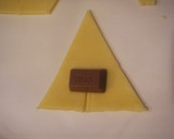 A picture of step 4 of Simple Chocolate Croissants with Pie Crust.