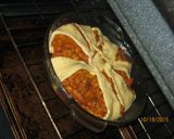 A picture of step 5 of taco pie.