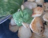 A picture of step 6 of Sig's Potato and 7 Greens Fritata.