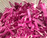 A picture of step 2 of Ham and Red Cabbage Salad.