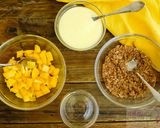 A picture of step 1 of Mango Breakfast Parfait.