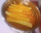 A picture of step 1 of Turmeric fried yam.