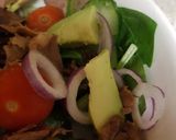 A picture of step 2 of My Roast Lamb Salad. 😁.