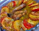 صورة لخطوة 1 من وصفة طبق دوائر اللحم والبطاطا والطماطم في الفرن🤤❤️