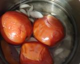 A picture of step 1 of Tomato pickle.