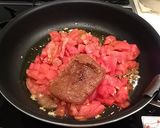 A picture of step 8 of Crab Tomato Cream Pasta Using Tinned Crabmeat.