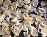 Foto del paso 3 de la receta: Picantones al horno con patatas y cebolla