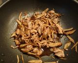 A picture of step 2 of Pasta with Pork and Burdock Root.