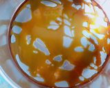 Hình bước làm 1 của món Kem flan lá dứa siêu to bự