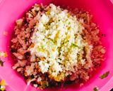 A picture of step 1 of Cabbage Manchurian 😋😋.