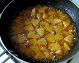 A picture of step 4 of Carameled Asian Pear and Cream Cheese Pound Cake.