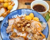 Hình bước làm 6 của món Gỏi Cuốn/Bún Tôm Thịt sốt tương đen