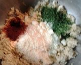 A picture of step 3 of Parmesan chickenballs.