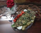 عکس مرحله 3 از دستور کوکو اسفناج و پیازچه 😋 شام فوری خوشمزه🥰