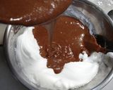 A picture of step 6 of Rich Fluffy Chocolate Souffle.