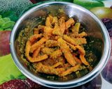 A picture of step 3 of મસાલેદાર ટેસ્ટી ગાજર મરચા નું અથાણું.