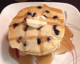 A picture of step 5 of Lazy Butt Blueberry Pancakes.