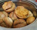 A picture of step 11 of Litti with Afghani Gadda.