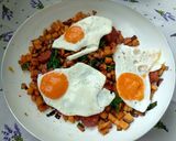 Pirított édesburgonyás serpenyős reggeli recept fázis 5 fotója
