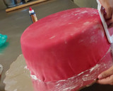 Foto del paso 9 de la receta: Pastel navideño decorado con fondant