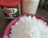 A picture of step 1 of Coconut laddoo.