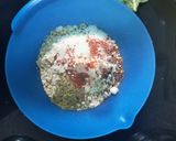 A picture of step 2 of Full Spinach Fritters (JAIN FOOD).