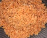 A picture of step 1 of Red lentil curry.