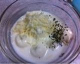 A picture of step 5 of Easy Baked Autumn Salmon and Mushrooms with Mayonnaise.