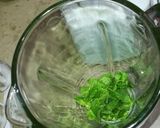 A picture of step 1 of Mint margarita.