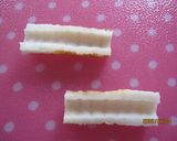 A picture of step 1 of Crispy Chikuwa.