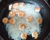 A picture of step 4 of Asian-style Salad with Cellophane Noodles and Shrimp.