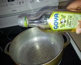 A picture of step 3 of Puertorican Rice and Beans.