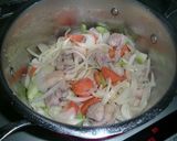 A picture of step 2 of Cream Stew without Roux.