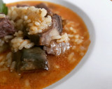 Foto del paso 8 de la receta: Arroz caldoso de presa ibérica y alcachofas