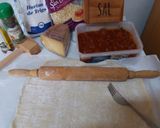 Foto del paso 1 de la receta: Pizza boloñesa casera amb formatge mahonesa
