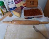 Foto del paso 1 de la receta: Pizza boloñesa casera amb formatge mahonesa