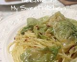A picture of step 20 of Asian-style Spaghetti Aglio e Olio with Coriander.