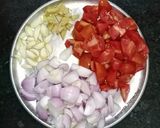 A picture of step 1 of Paneer Matar Sabji.