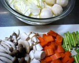 A picture of step 1 of Autumn-Winter Exclusive - Taro Yam Curry with Chinese Cabbage and Mushrooms.