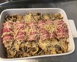 Une image de l'étape 6 de Roulés de poulet au bacon,emmental,moutarde douce et champignons.