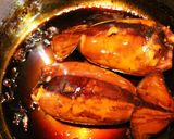 A picture of step 13 of Ultra-Easy Plump Squid Stuffed with Rice (Ikameshi) and Teriyaki-Style Sauce.