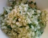 A picture of step 2 of Just added salad with chilli sauce.