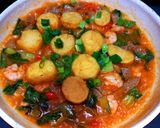 Foto langkah ke 4 dari resep Udang Pakcoy Asam Manis Pedas.