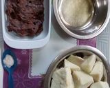 A picture of step 1 of Boiled yam and kilishi.