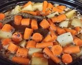 A picture of step 9 of taisen's pot roast in a crockpot.