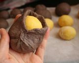 A picture of step 10 of Black Kabocha Squash Bread.