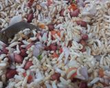 A picture of step 3 of Bhelpuri.